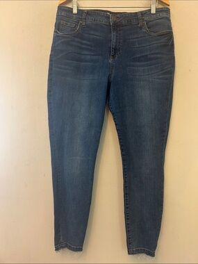 Kut from the Kloth Donna high rise ankle skinny jeans Size 16 EUC